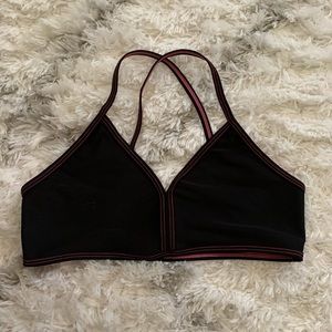 Xhilaration black and pink bikini top